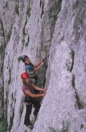 Klettern an der Ardeche 2005